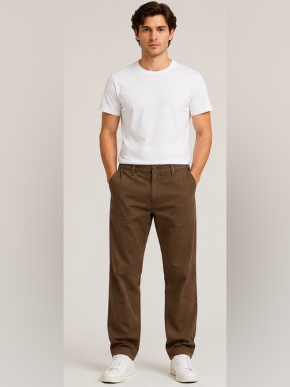 U.S. Polo Assn. Brown Chino Pants Men’s 36x34 Vintage Y2K Relaxed Fit